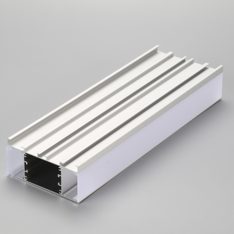 Ezüst eloxált 6063 T5 alumínium U profil LED világításhoz