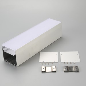 Nagykereskedelmi U7676 U alakú extrudálás alumínium profil 5050 3828 2835 3014 5630 LED szalaghoz