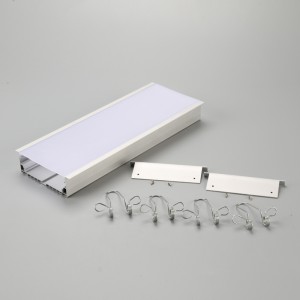 LED alumínium extrudálás diffúzor fedéllel alumínium csatornával LED szalaghoz