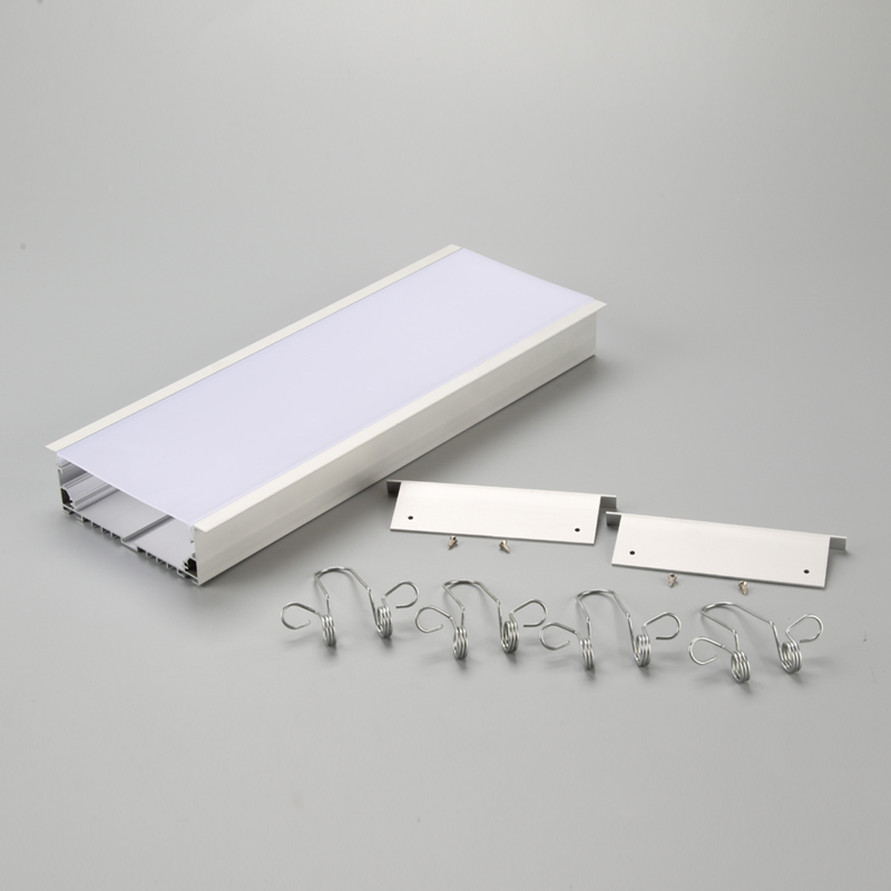 LED alumínium extrudálás diffúzor fedéllel alumínium csatornával LED szalaghoz