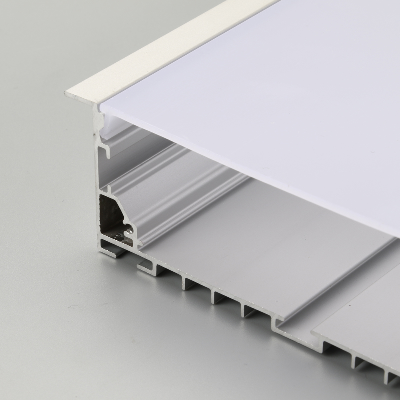 LED-es alumíniumprofil PC diffúzor sík alakú