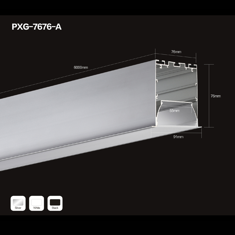Diffúzor LED fénysáv alumínium extrudáló LED ház alumínium LED lámpához