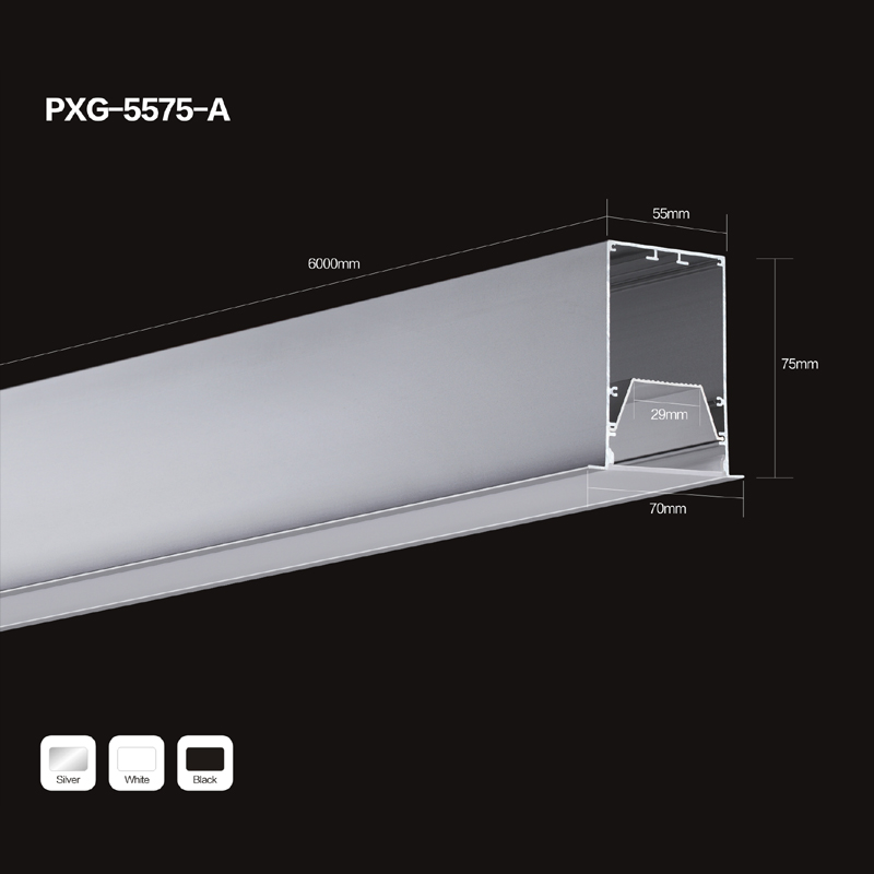 Kína gyártó LED lineáris fény ház süllyesztett LED lineáris lámpatest a könnyű dekoráció