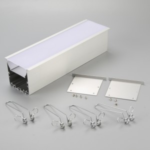 Világos anodizáló széles alumínium profil a LED szalaghoz