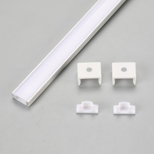 Ezüst 2 m-es alumínium LED-szalag fényprofil