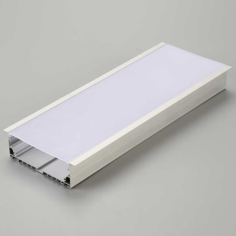 Anodizált ezüst alumínium LED lineáris szalagprofil